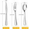 Flatware Set, Extra Heavy 18-0 Stainless Steel Classic Old-Fashioned Dinner Spoons , Dinner Forks and Dinner Knives , 3-Piece Set EasyOptionXY LLC