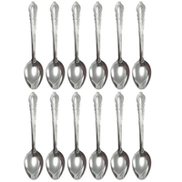 12 Pc Dinner Spoons Stainless Steel Silverware Cutlery Soup Utensil Flatware Set EasyOptionXY LLC