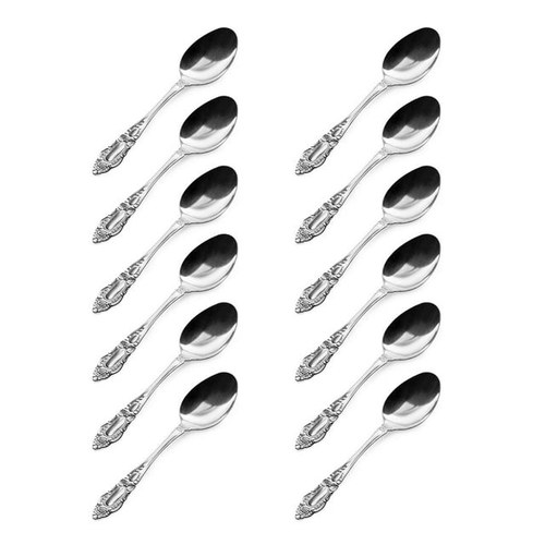 12 Pc Dinner Spoons Stainless Steel Silverware Cutlery Soup Utensil Flatware Set EasyOptionXY LLC