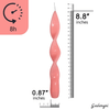 FCMSHAMD 8.8'' Pink Taper Candles - Unscented Dripless(2 Pack) EasyOptionXY LLC
