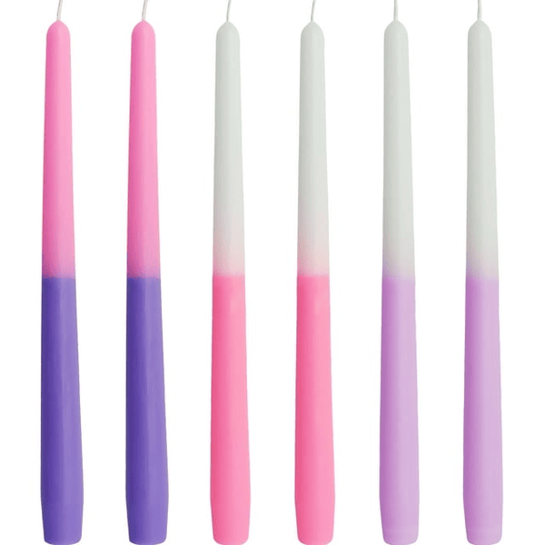 FCMSHAMD 10'' Lavender Scented Taper Candles - Dripless (6 Pack) EasyOptionXY LLC