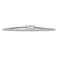 1.15 Carat Natural Diamond Tennis Bracelet G SI 14K White Gold 8-Inch