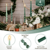FCMSHAMD 9.3 Inch Spiral Taper Candles Set of 4 Burn Time 6 H Unscented Smokeless for Wedding Dinner Decoration Candle Sticks EasyOptionXY LLC