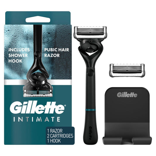 Gillette Intimate Pubic Hair Razor for Men; 1 Handle; 2 Blade Refills EasyOptionXY LLC