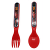 4pcs Cars Lightning McQueen Red Colored Kids Spoon and Fork Set EasyOptionXY LLC