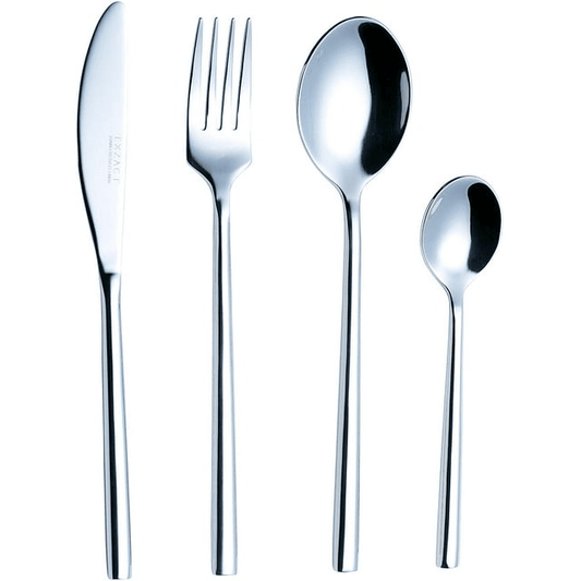 EXZACT Forged Flatware 24pcs - Heavy Highquality Stainless Steel Silverware EasyOptionXY LLC