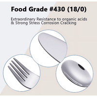 Exzact Children Flatware 12pcs Stainless Steel Kid Silverware - Dinosaur EasyOptionXY LLC