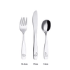 Exzact Children Flatware 12pcs Stainless Steel Kid Silverware - Dinosaur EasyOptionXY LLC