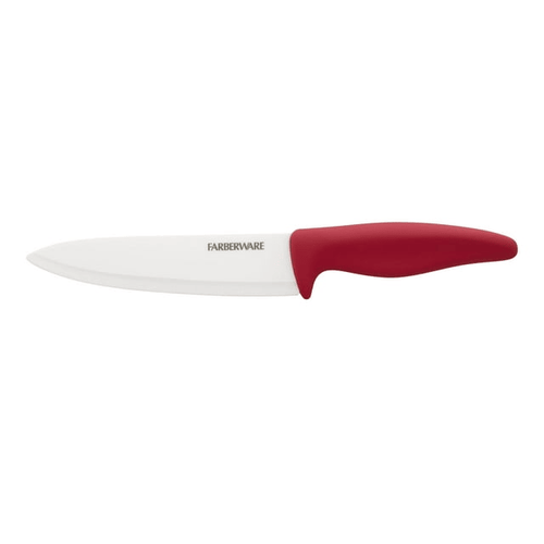 Farberware Professional 6-inch Ceramic Chef Knife with Red Blade Cover and Handle EasyOptionXY LLC