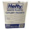 Hefty Wrapped Cutlery Combo Packs (250 ct.) White EasyOptionXY LLC
