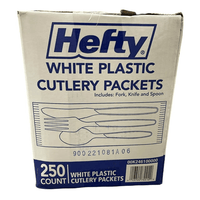 Hefty Wrapped Cutlery Combo Packs (250 ct.) White EasyOptionXY LLC