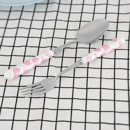 FAGINEY 2 PCS Stainless Steel Knife Fork Spoon Kitchen Flatware Tableware with Box Children Set, Stainless Steel Tableware, Kitchen Flatware Tableware EasyOptionXY LLC