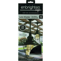 Enbrighten Accessory Lens Shades for Enbrighten Caf¨¦ String Lights, 6 Oil-Rubbed Bronze Cage Shades EasyOptionXY LLC