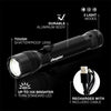 Energizer TAC R 1200 Rechargeable Tactical Flashlight, 1200 Lumens, IPX4 Water Resistant, Aircraft-Grade Aluminum LED Flashlight, Outstanding Emergency Light EasyOptionXY LLC
