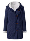 Full Size Pocketed Long Sleeve Hooded Toggle Jacket – Stylish & Functional Outerwear for Women