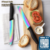 Rainbow Knife Set,Marco Almond KYA35 14 PCS Kitchen Knife Set,Titanium Coating for Anti-rusting, Super Sharp Cutlery Knife Set with Acrylic Stand,Stainless Steel EasyOptionXY LLC