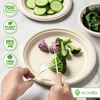 100% Compostable Forks Spoons and Knives - 380 Piece Eco Cutlery Combo Set - Eco Friendly Alternative to Plastic Silverware | Ecovita | White EasyOptionXY LLC