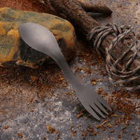 Spoon Fork Combo, Portable Camping Utensil, For Household Use Camping Travel Backpacking, Hiking, Outdoors EasyOptionXY LLC