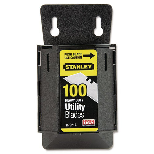 Stanley® Heavy Duty Utility Knife Blades with Wall Mount Dispenser