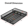 5 Component Utensil Drawer Organizer Cutlery Tray Silverware Flatware Storage Divider for Kitchen, Mesh Wire Metal Flatware Storage EasyOptionXY LLC