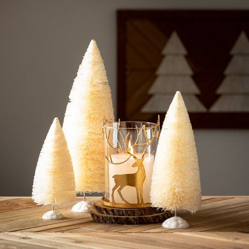 8"H Sullivans Gold Deer Pillar Candle Holder EasyOptionXY LLC