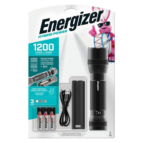Energizer Hybrid Tactical LED Light, 1200 Lumen, IPX4, Aluminum Body EasyOptionXY LLC
