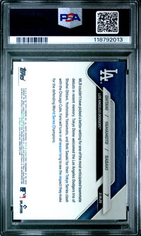 Graded 2025 Topps Now Shohei Ohtani/Yoshinobu Yamamoto/Roki Sasaki #7 Baseball Card PSA 10 Gem Mint