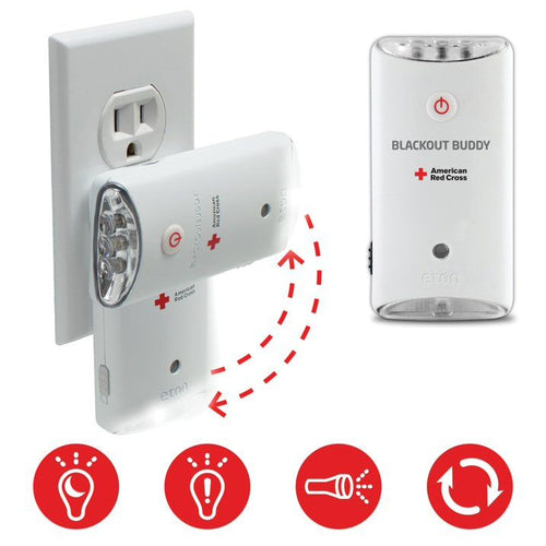 Eton ARCBB201W-SNG American Red Cross Blackout Buddy Swivel Light, 3 Pack EasyOptionXY LLC