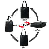 Ebony Elegance Leather Tote
