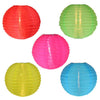 Set of 5 Multi-Color Chinese Lantern Garden Patio Lights - White Wire EasyOptionXY LLC