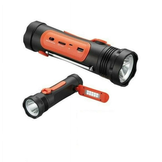 GoPower Emergency Solar LED Flashlight with AM/FM/Weather Band Radio EasyOptionXY LLC