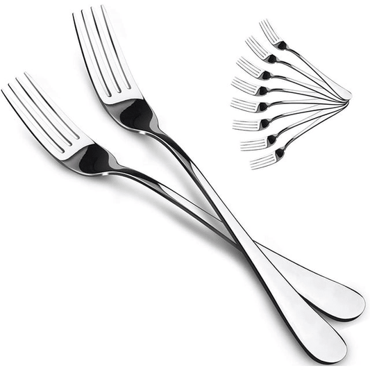Ficcug Food-Grade Stainless Steel Dinner Forks Set,Salad Flatware Forks of 10 EasyOptionXY LLC
