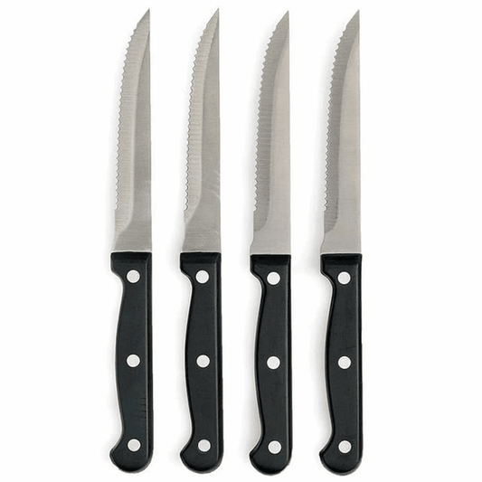 4 Pc Stainless Knife Set Professional Serrated Steak Knives Kitchen Cutlery Tool EasyOptionXY LLC