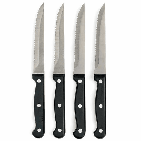 4 Pc Stainless Knife Set Professional Serrated Steak Knives Kitchen Cutlery Tool EasyOptionXY LLC