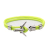 Modern Fashion Airplane Anchor Bracelets Men Charm Rope Chain Paracord Bracelet Women Male Air Force Style Wrap Metal Sport Hook Gift