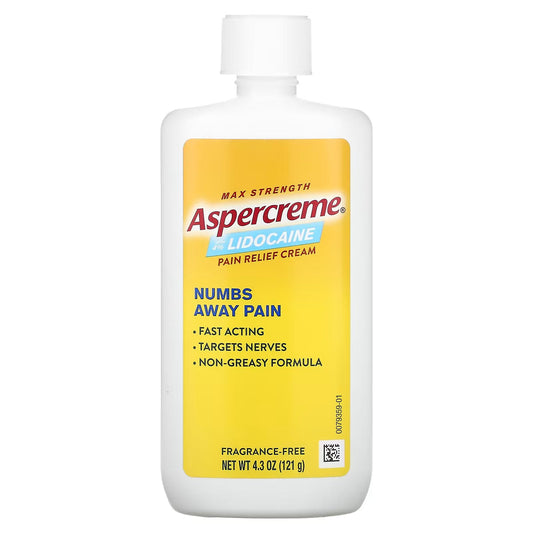 Aspercreme Cream 4% Lidocaine Odor Free 4 oz