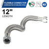 3/4" FIP x 3/4" FIP x 12" SS Corrugated Hose