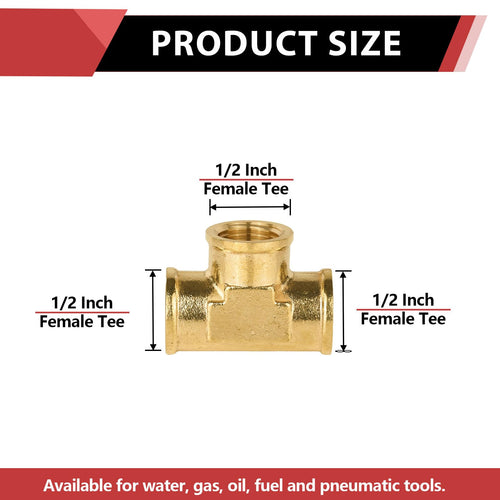 30 Pcs 1/2" Female NPT Tee