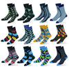 12-Pack: Cotton Fashion Patterned Men's Socks