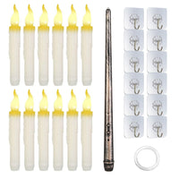 12-Pieces: Flameless LED Magic Floating Candles