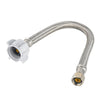 10 Pcs 3/8" C x 7/8" BC, 12" SS Braided Toliet Hose
