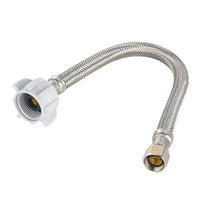 10 Pcs 3/8" C x 7/8" BC, 12" SS Braided Toliet Hose