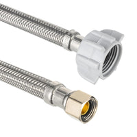 10 Pcs 3/8" C x 7/8" BC, 12" SS Braided Toliet Hose