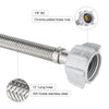 10 Pcs 3/8" C x 7/8" BC, 12" SS Braided Toliet Hose
