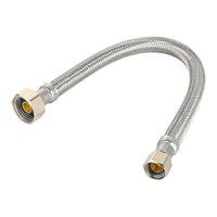 10 Pcs 3/8" C x F 1/2" x 12" SS Braided faucet Hose