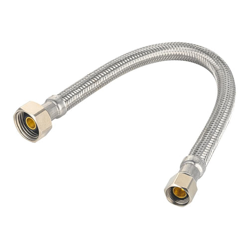 10 Pcs 3/8" C x F 1/2" x 12" SS Braided faucet Hose