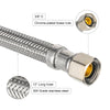 10 Pcs 3/8" C x 7/8" BC, 12" SS Braided Toliet Hose