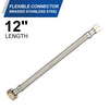 10 Pcs 3/8" C x F 1/2" x 12" SS Braided faucet Hose