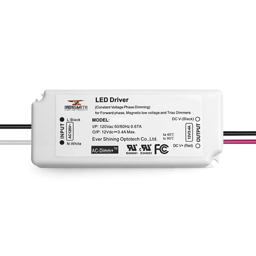 120V AC - 27V to 42V DC | 21W Flicker Free LED Driver and Dimmer