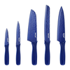 Hecef 5PCS Kitchen Knife Set, Blue Sharp Essential Chef Cooking Knives with Ergonomic Handle EasyOptionXY LLC